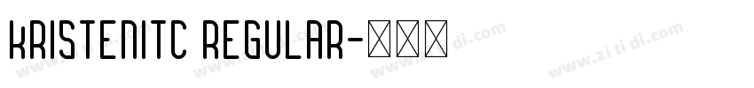 kristenitc regular字体转换